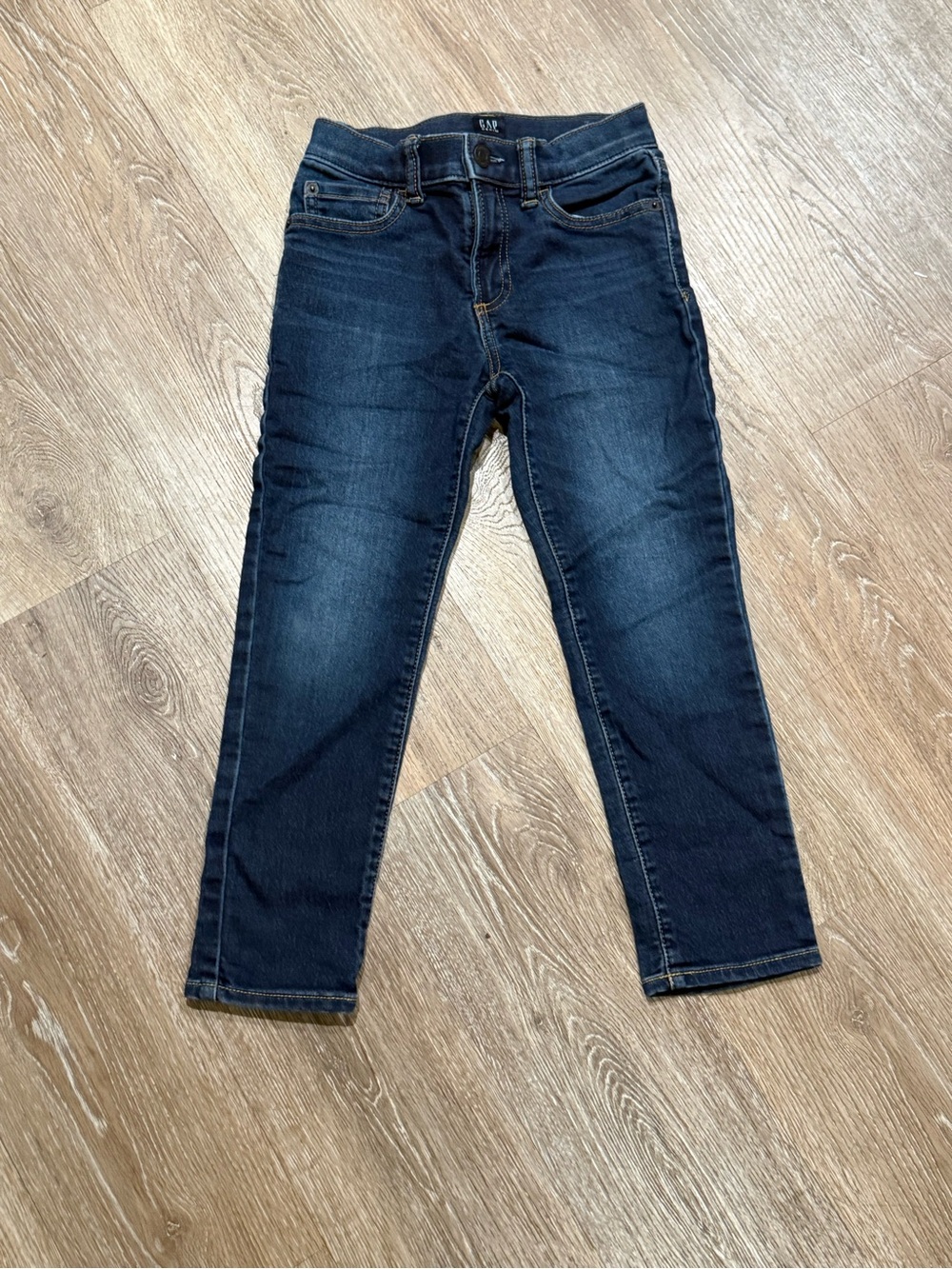 GAP Kids Dark Wash Slim Fit Stretch Denim Jeans Blue Pants Size 6
